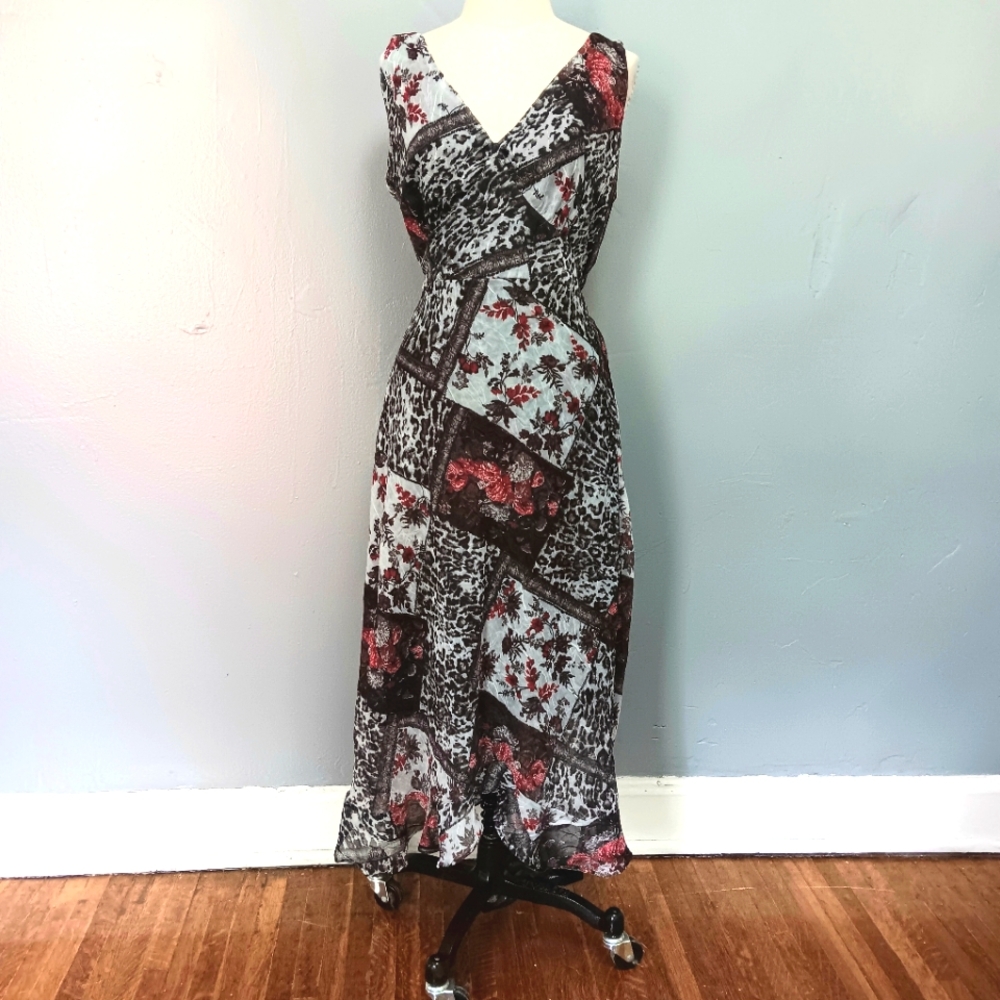 Floral Patchwork Maxi Dress